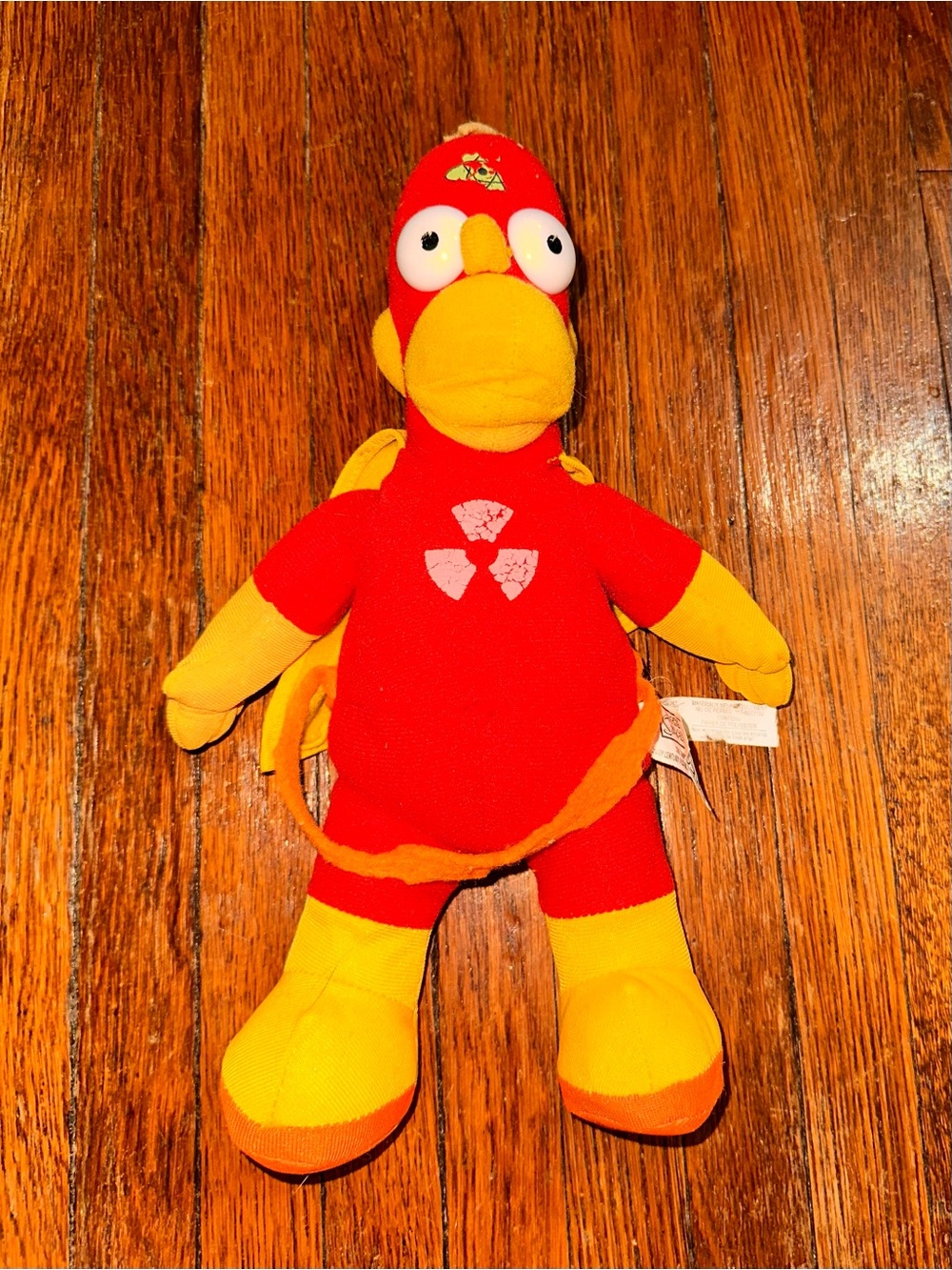 Vintage 2005 The Simpsons Radioactive Man Homer Simpson Stuffed Superhero Toy